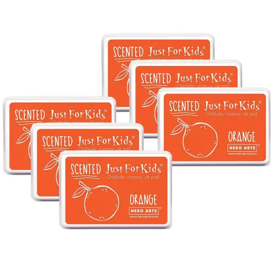 Just for Kids&reg; Scented Ink Pad Orange/Orange, Pack of 6 {1}