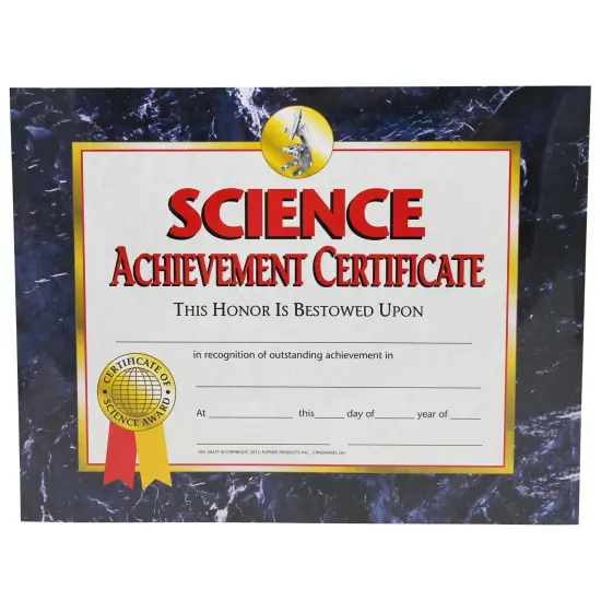 Science Achievement Certificate, 30 Per Pack, 3 Packs {2}