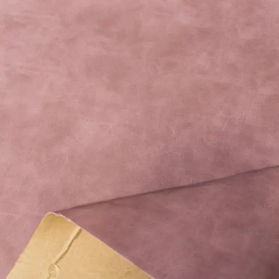 Kitcheniva Suede Vinyl Fabric Faux Leather Non Adhesive 52" Pink {1}