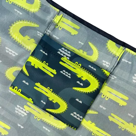 Wrapables Large Foldable Tote Nylon Reusable Grocery Bags, Gators {6}