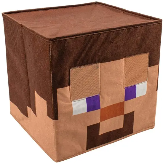 Minecraft Steve Headpiece/Block Head Costume Mask | One Size {1}