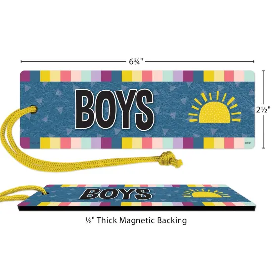 Oh Happy Day Magnetic Boys Pass, Pack of 6 {4}
