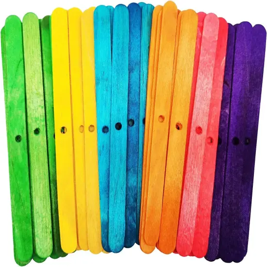 Wooden Candle Wick Holders,Candle Wicks Centering Device,Candle Wick Bars,Wick Holders for Candle Making,Wick Clips for Candles,Candle Centering Tool,120 Pack Multicolour {1}