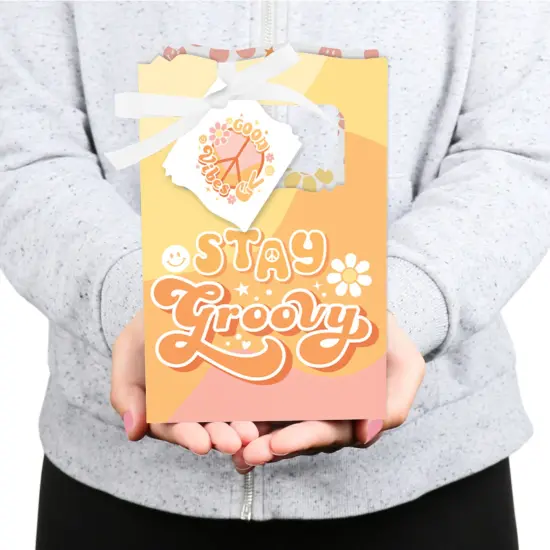Big Dot of Happiness Stay Groovy - Boho Hippie Party Favor Boxes - Set of 12 {5}