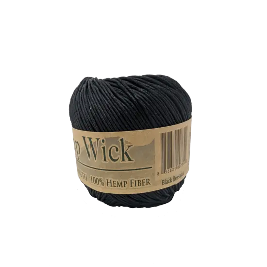 250 Feet of Bee's Wax Black Hemp Wick Twine, Perfect for Candle Making, Arts and Crafts, Jewelry, Beading and Bakers Twine {2}