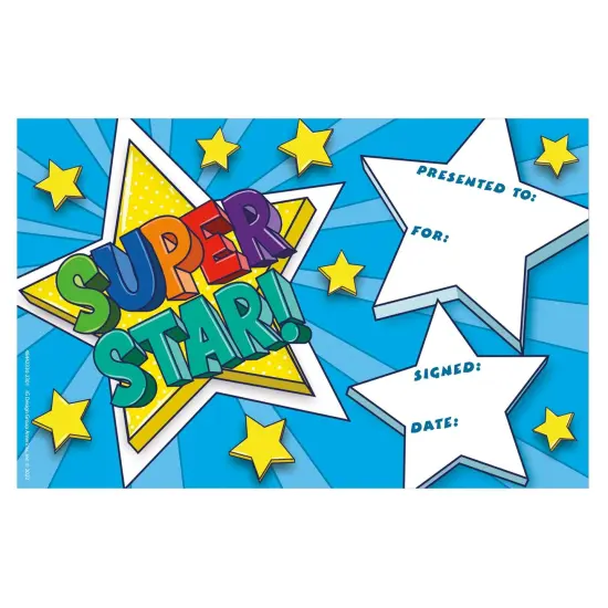 Super Star Recognition Award, 36 Per Pack, 6 Packs {3}