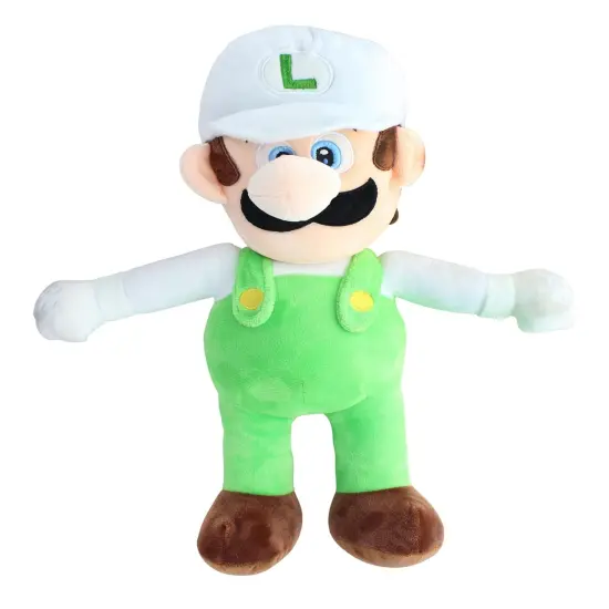 Super Mario 16 Inch Character Plush | Fire Luigi {1}