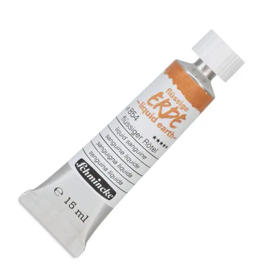 Schmincke Liquid Earth Watercolor Tube - Liquid Sanguine, 15 ml {1}