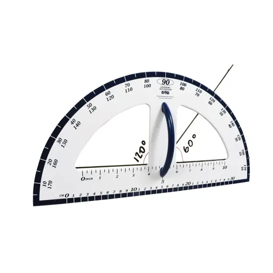 Dry Erase Magnetic Protractor, Pack of 2 {3}