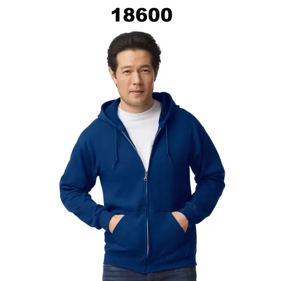 Gildan&reg; Heavy Blend Full Zip Hooded Sweatshirt Forest {3}