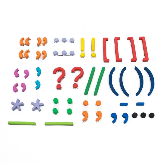 Rainbow Punctuation Marks, 40 Pieces {2}