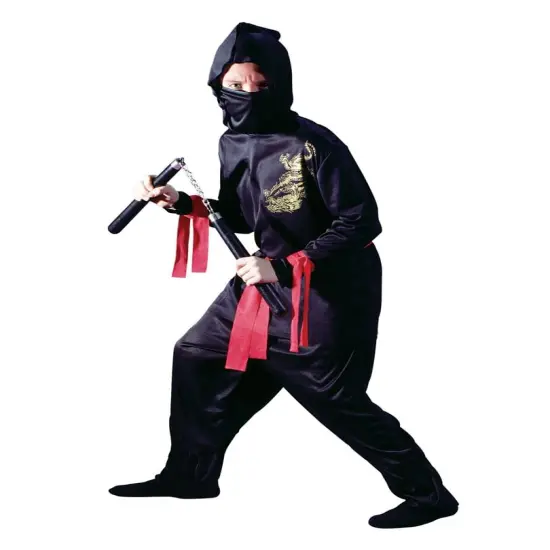 Black Ninja Costume Child {1}