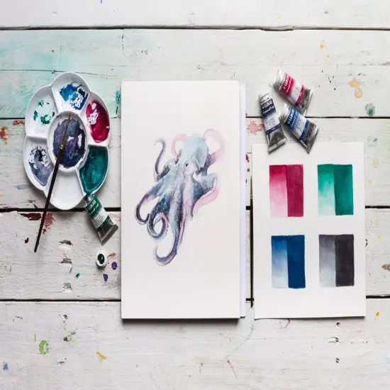 LUKAS 1862 Aquarell Artists' Watercolor Pans, Half Pan - Vibrant Professional Grade Watercolor Paint - Easy-to-Wet, Intense Color, Long-lasting - Ideal for Professional Watercolorists {4}