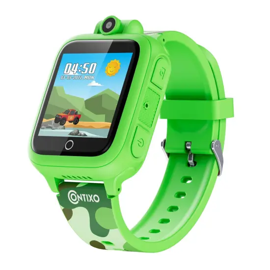 KW1 Smart Watch for Kids with Educational Games, HD Touch Screen, Camera, and MP3 Music Player, Green {1}