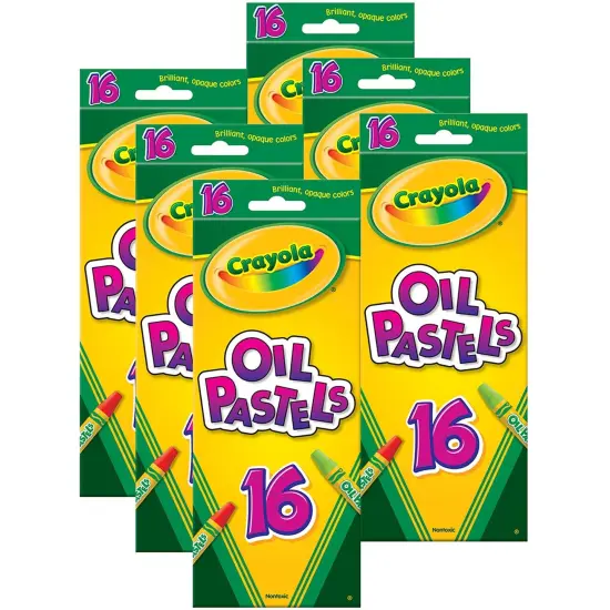 Oil Pastels, 16 Per Box, 6 Boxes {1}