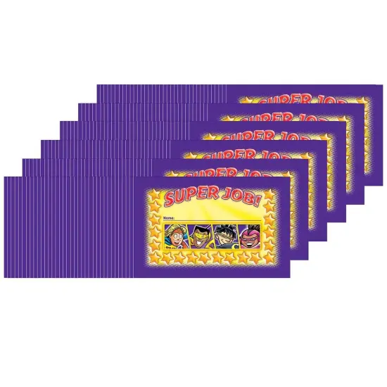 Superheroes Incentive Punch Cards, 36 Per Pack, 6 Packs {1}