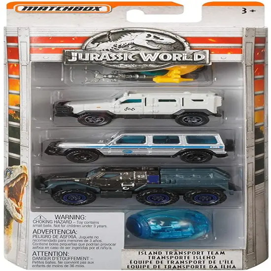 Jurassic World Matchbox Die-Cast Vehicle 5-Pack | Island Transport Team {3}