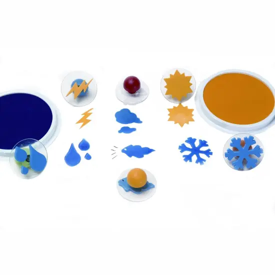 Giant Stampers - Weather Patterns - 6 Per Set - 2 Sets {3}