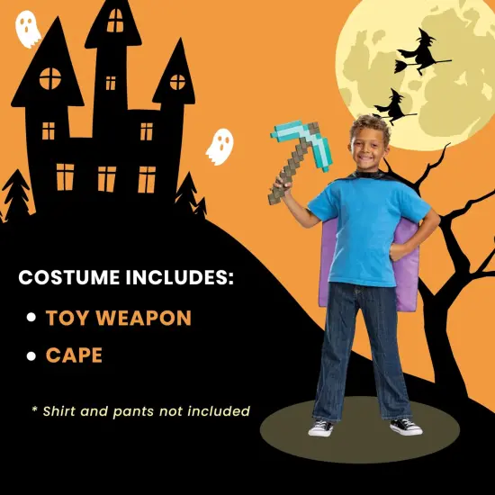 Minecraft Pickaxe and Cape Child Accessory Set {6}