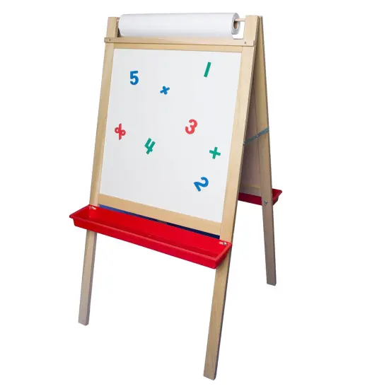 Deluxe Magnetic Paper Roll Easel, Green Chalkboard/White Dry Erase, 48"H x 24"W {2}