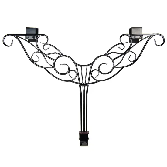 Adjustable Wreath Hanger for Door - Antler Black {3}