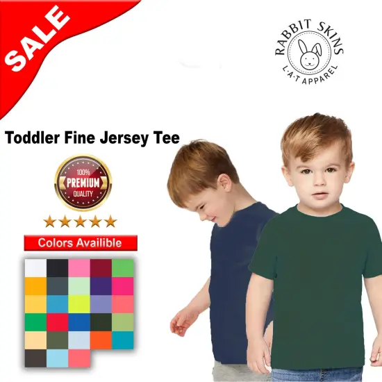 Rabbit Skins&reg; Toddler Fine Jersey Short Sleeve Tee - 3321 Apple {2}