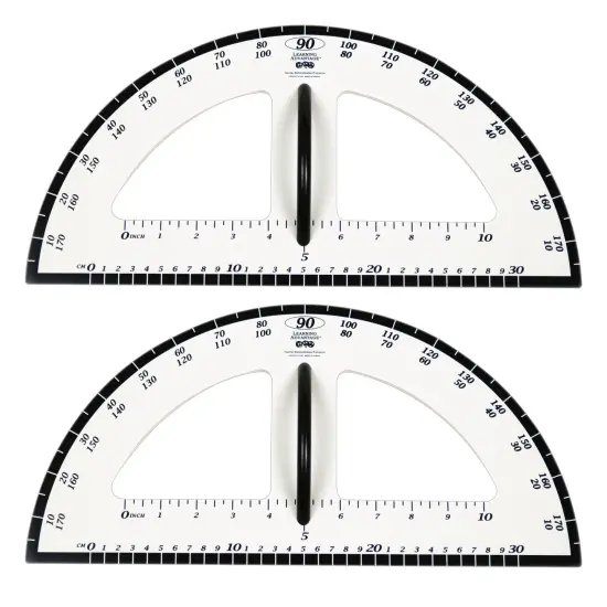 Dry Erase Magnetic Protractor, Pack of 2 {1}