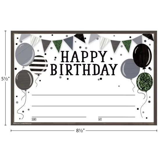 Modern Farmhouse Happy Birthday Awards, 30 Per Pack, 6 Packs {5}