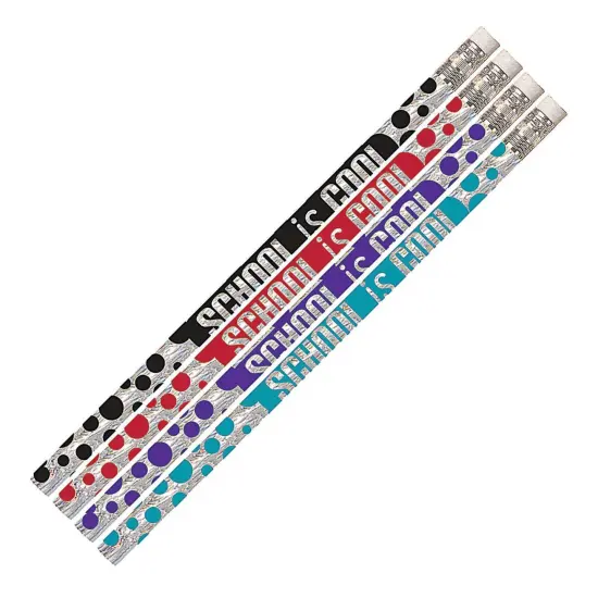School is Cool Motivational Pencil, 12 Per Pack, 12 Packs {2}