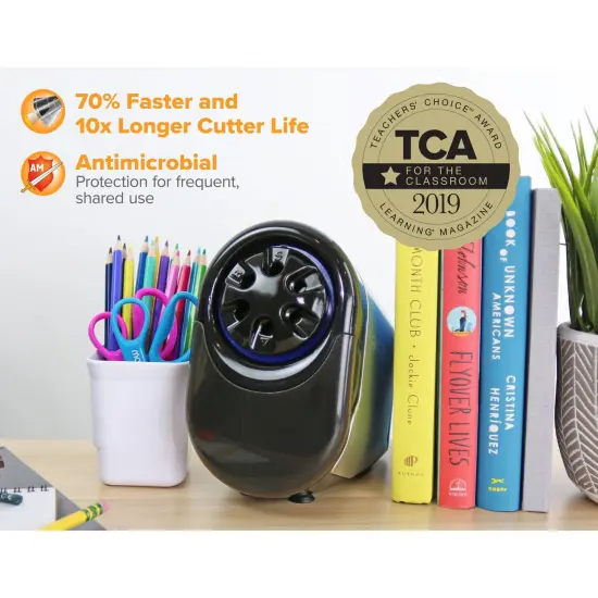 Bostitch Antimicrobial QuietSharp Glow Classroom Electric Pencil Sharpener {5}