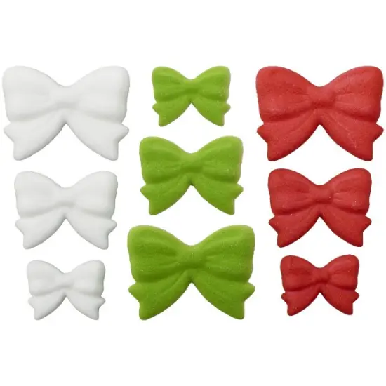 Holiday Bow Assortment Dec-Ons&reg; Decorations 12ct {1}