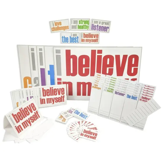 Positivity Ultra Booster Set, Posters, Magnets, Notes, Page Keepers, Note Cards, 150 Pieces {1}