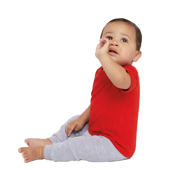 Rabbit Skins&reg; Infant Short Sleeve Crewneck Cotton Jersey Tee - 3401 Heather {6}