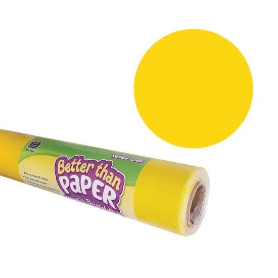 Better Than Paper&reg; Bulletin Board Roll, 4' x 12', Yellow Gold, 4 Rolls {1}