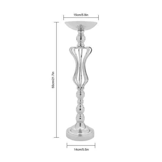 10 Pcs Metal Wedding Centerpieces Flowers Vase Pillar Candle Holder Rack 21.7" {2}