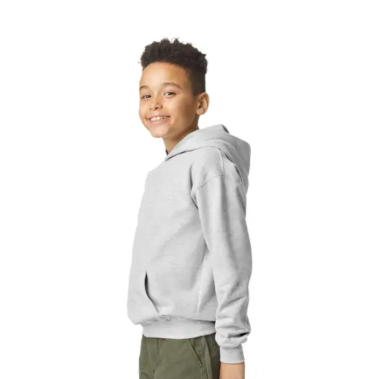 Gildan&reg; Softstyle Youth Midweight Long Sleeve Hooded Sweatshirt Red {3}