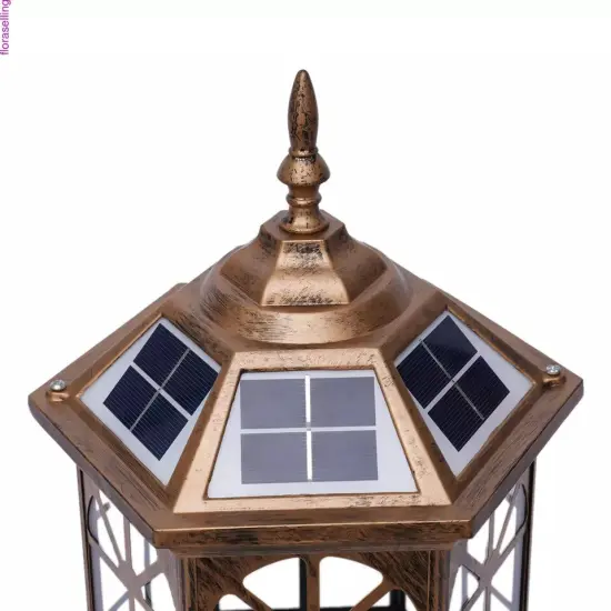 Solar LED Post Light Lamp Yard Driveway Fence Outdoor Pillar Light Garden Lamp {2}