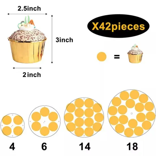 4 Tier Round Acrylic Cupcake Display Stand Holder With LED String Light Pastry {2}