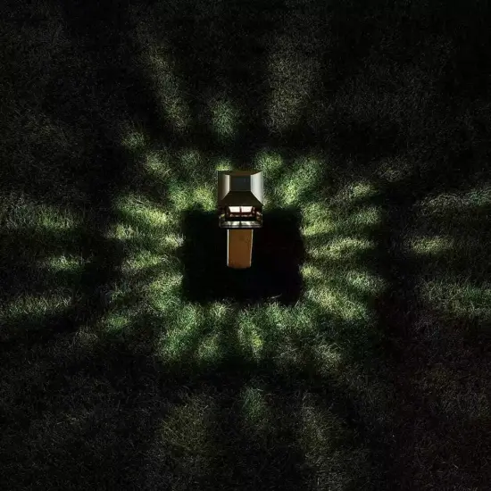 BRONZE SOLAR LED DECK POST CAP LIGHT 4"x4" 6"x6" Outdoor Garden Patio Lighting {3}