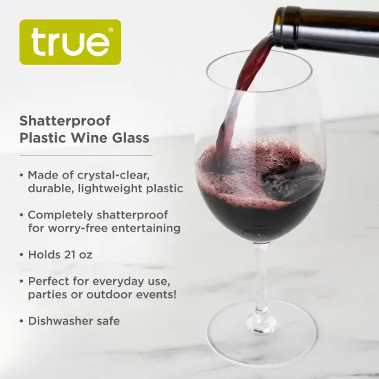 Shatterproof Plastic Wine Glass  {4}