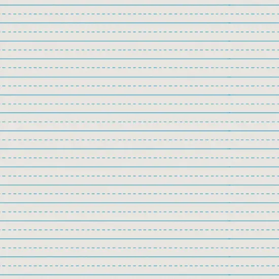 Newsprint Handwriting Paper, Alternate Dotted, Grade 3, 1/2" x 1/4" Ruled Long, 11" x 8-1/2", 500 Sheets Per Pack, 5 Packs {2}