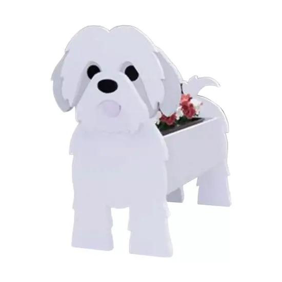Cute Animal Shaped Flower Planter White {1}