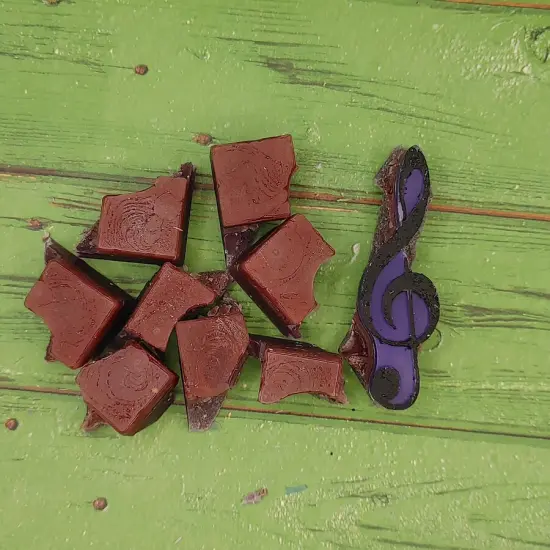 Treble Clef Snap Out Center Wax Melt Snap Bar Silicone Mold {3}