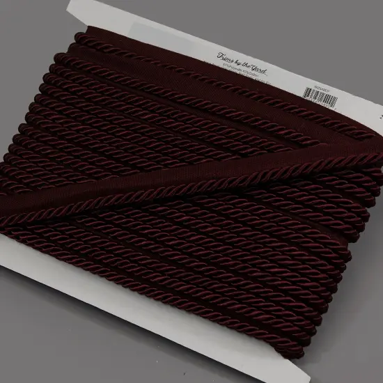 10 yards of Hilda 3/8" TwistedLip Cord Trim | 10 yard cut White {3}