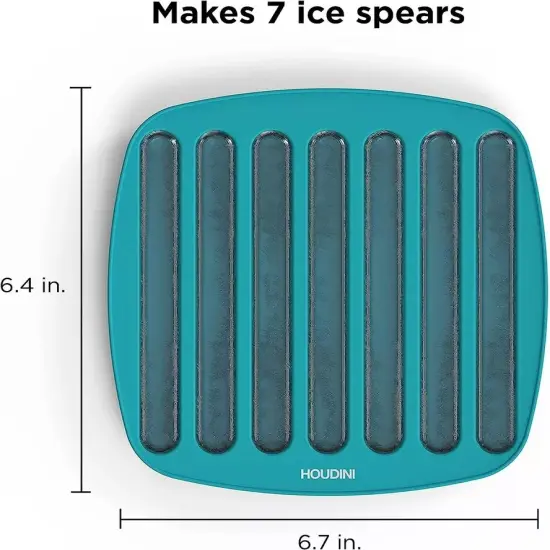 Houdini Silicone Collins Ice Tray with Easy to Remove Ice Spheres, Blue {4}