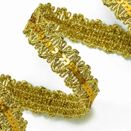 20 yards of Sheba Diamond Sequin Braid Trim | 10 yard cut Silver {5}