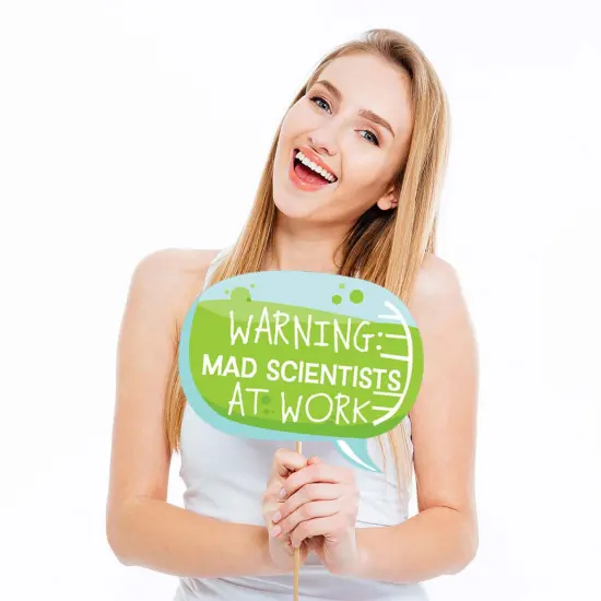 Big Dot of Happiness Scientist Lab - Baby Shower or Birthday Party Photo Booth Props Kit - 20 Count {4}