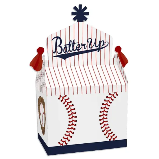 Big Dot of Happiness Batter Up - Baseball - Treat Box Party Favors - Baby Shower or Birthday Party Goodie Gable Boxes - Set of 12 {1}