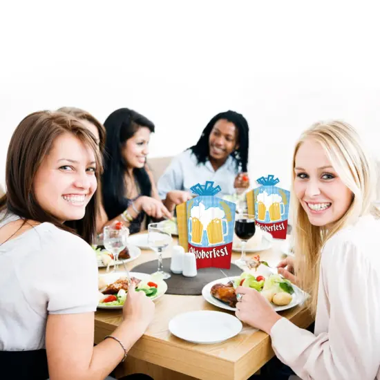 Big Dot of Happiness Oktoberfest - Table Decorations - Beer Festival Fold and Flare Centerpieces - 10 Count {7}