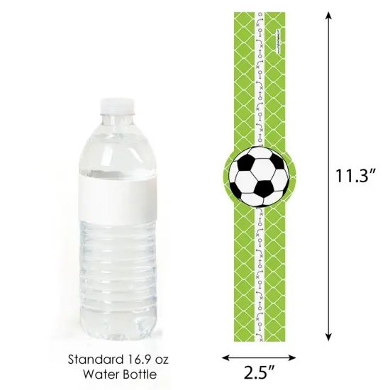 Big Dot of Happiness Goaaal - Soccer - DIY Party Supplies - Baby Shower or Birthday Party DIY Wrapper Favors and Decorations - Set of 15 {4}